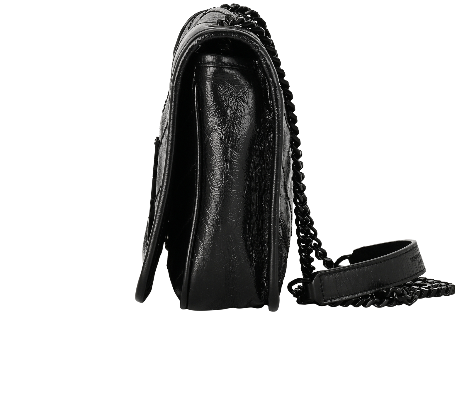 Niki Wallet On Chain, &pound;795, Handbags, Black, Pony / Calfskin, Bottom view